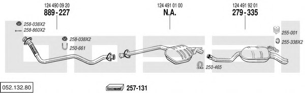 BOSAL 052.132.80 Exhaust System